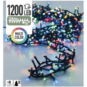 Micro Cluster - 1200 LED - 24 meter - multicolor - 8 functies + geheugen