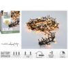 Micro Cluster 200 led - 4m - extra warm wit - Batterij - Lichtfuncties - Geheugen - Timer