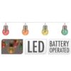 Feestverlichting - 30 LED Bolletjes - 4.50 meter - Multicolor - op Batterijen